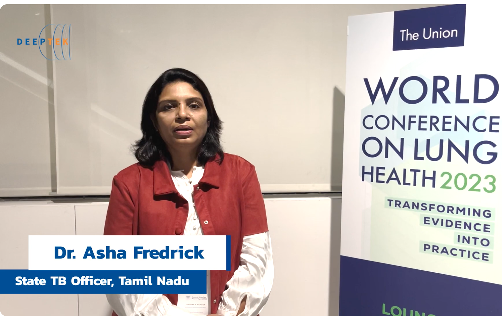 Dr Asha speaking about DeepTek